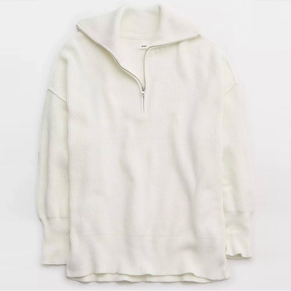 Aerie Beyond Quarter Zip Sweater